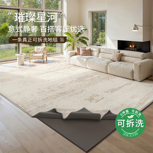 Removable and washable carpet, living room italian light luxury, normcorecasual sofa, bedroom, machine washable, double layer floor mat, washable