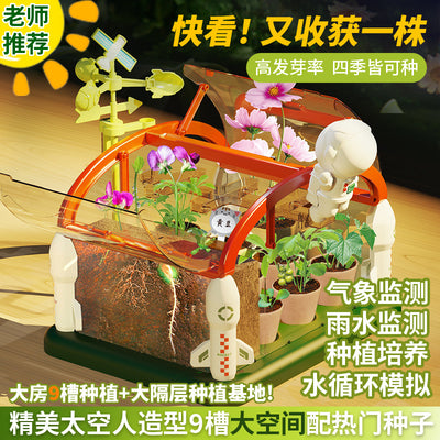 Kids' space sunroom: plant a garden, conduct science experiments, grow vegetables and flowers year-round – educational biological toys
