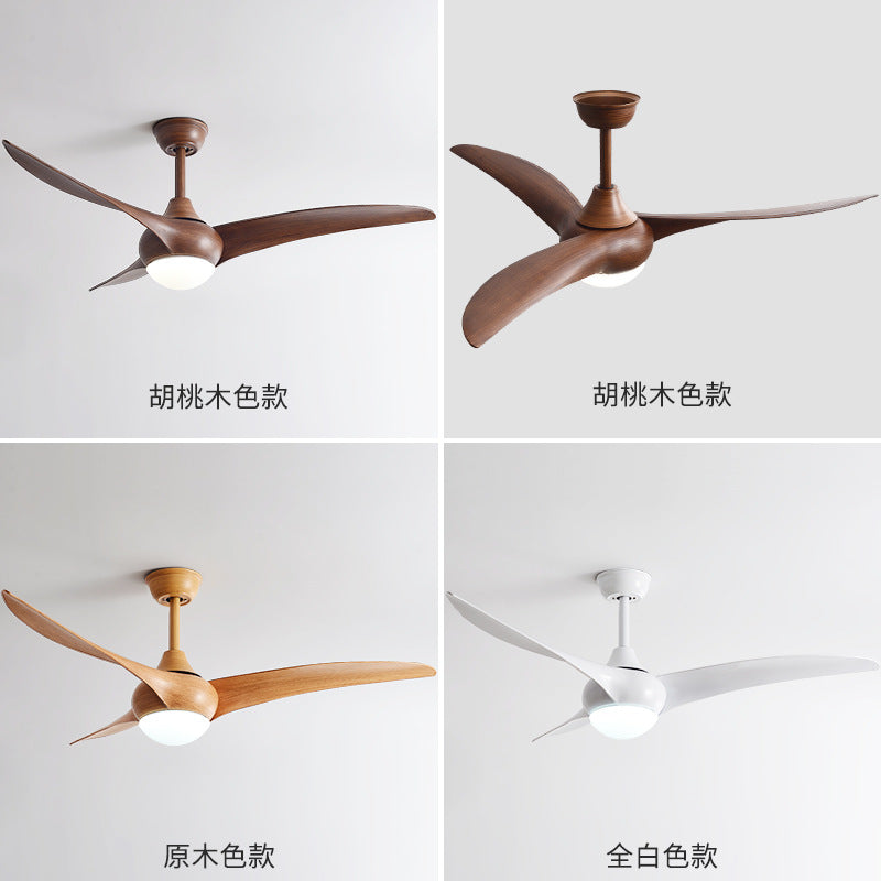 Zhongshan Lighting Home Living Room Fan Chandelier Nordic Ceiling Variable Frequency Ceiling Fan Light American Retro Restaurant Fan Light