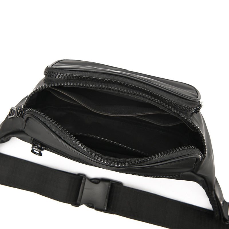 Multifunctional Men's Simple Commuter Breast Bag Sports Cycling Fitness Lightweight Fanny Bag Large Capacity Fashion Messenger Bag