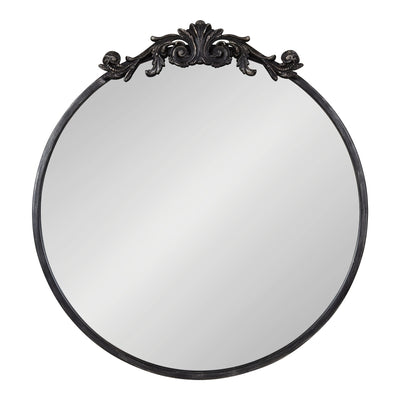 Retro mirror french popular palace relief dark color special-shaped makeup mirror decorative hanging mirror wall photo direct sales