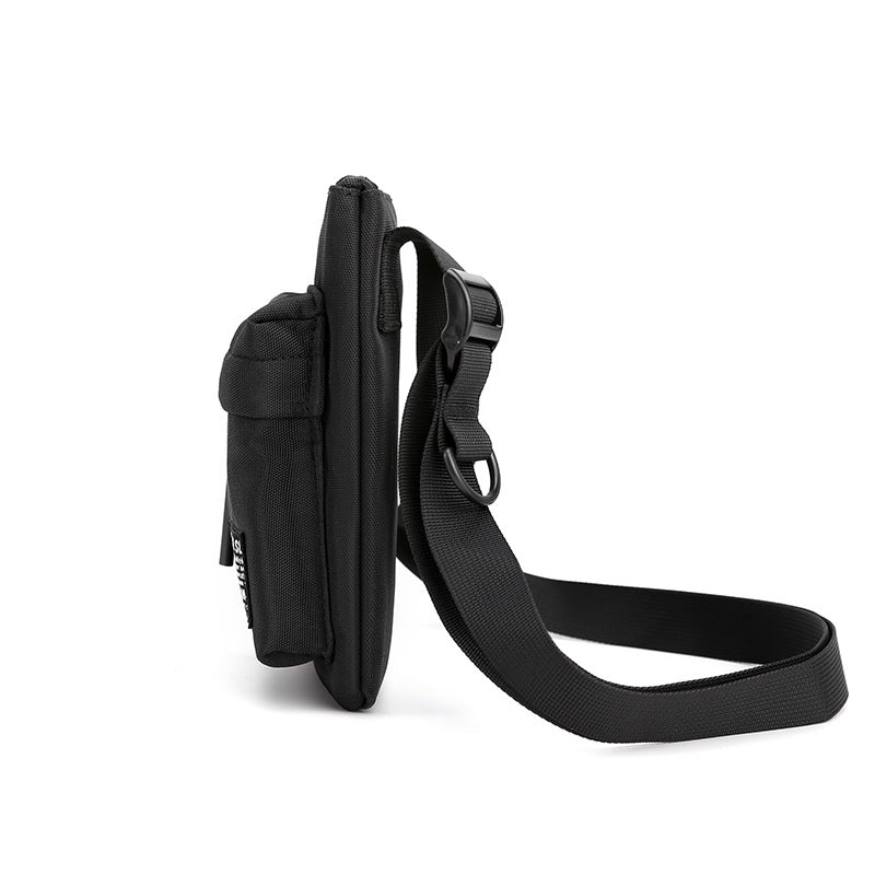 New Japanese men's bags trendy messenger bags simple and ultra-thin shoulder bags outdoor sports small satchel mobile phone bags