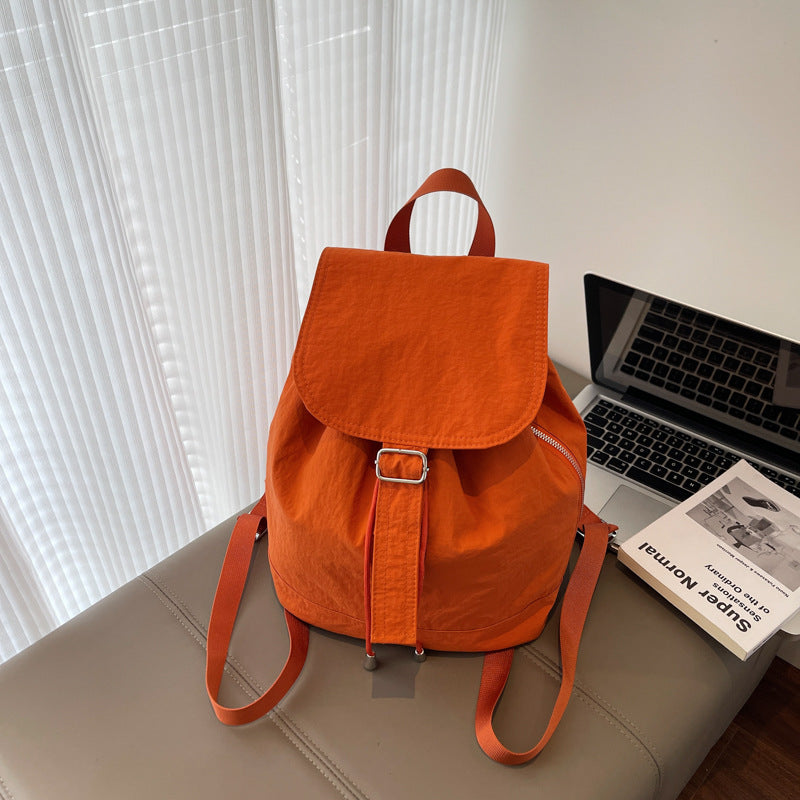 Cross-border casual lightweight cloth bag women's 2025 new simple and versatile backpack large-capacity outdoor sports backpack