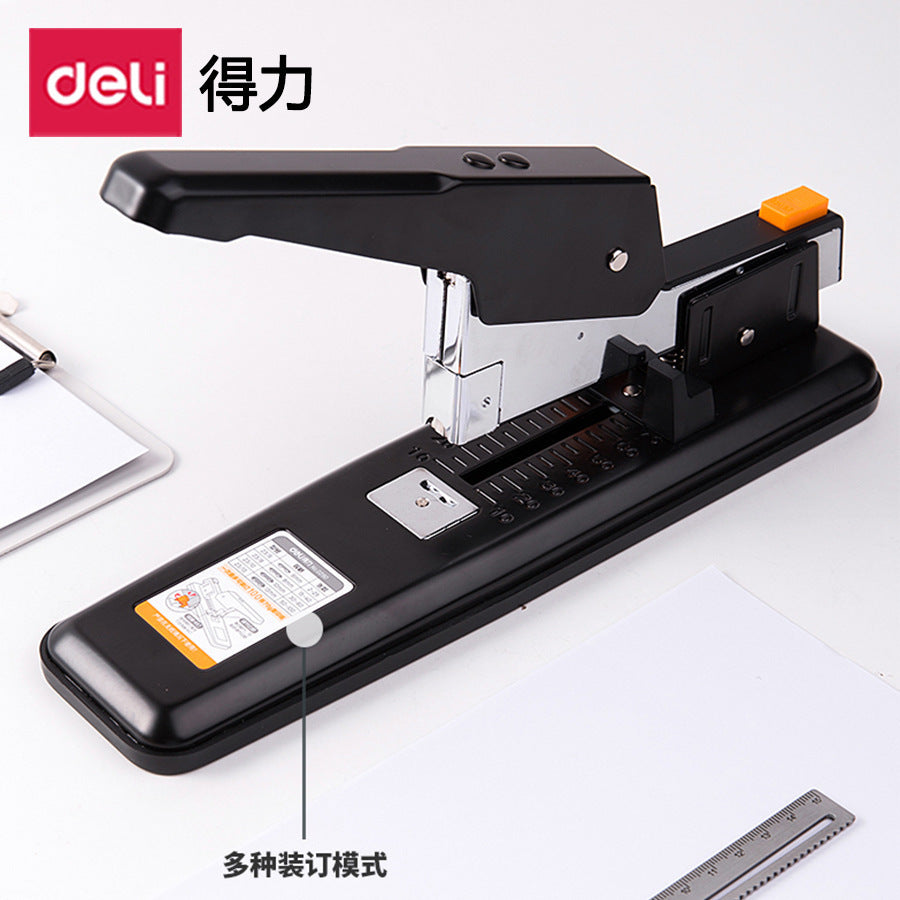 Deli 0290 Heavy Duty Stapler Binding With Scale Binding 100 Pages Pop-up Easy Labor-saving Stapler