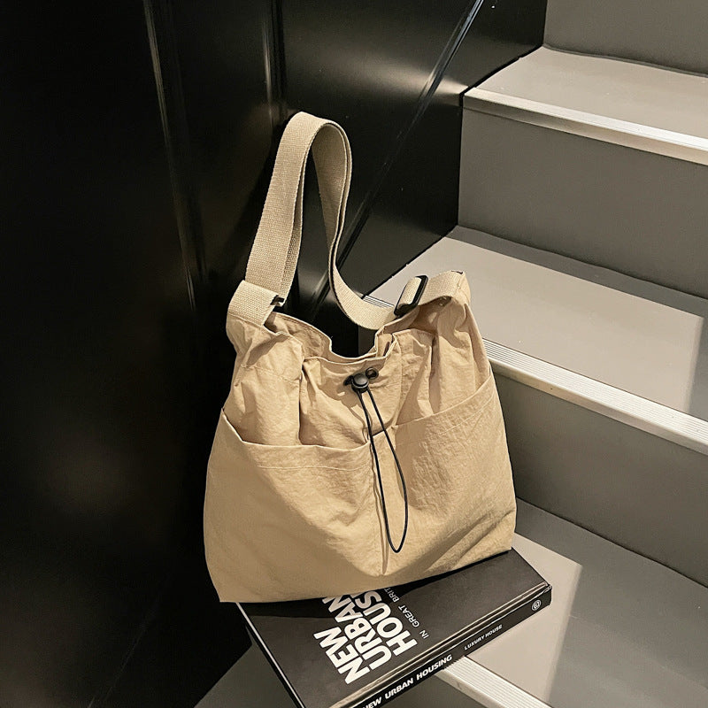 Foreign trade large-capacity tote bag women's 2024 new fashion student shoulder bag simple casual versatile messenger bag