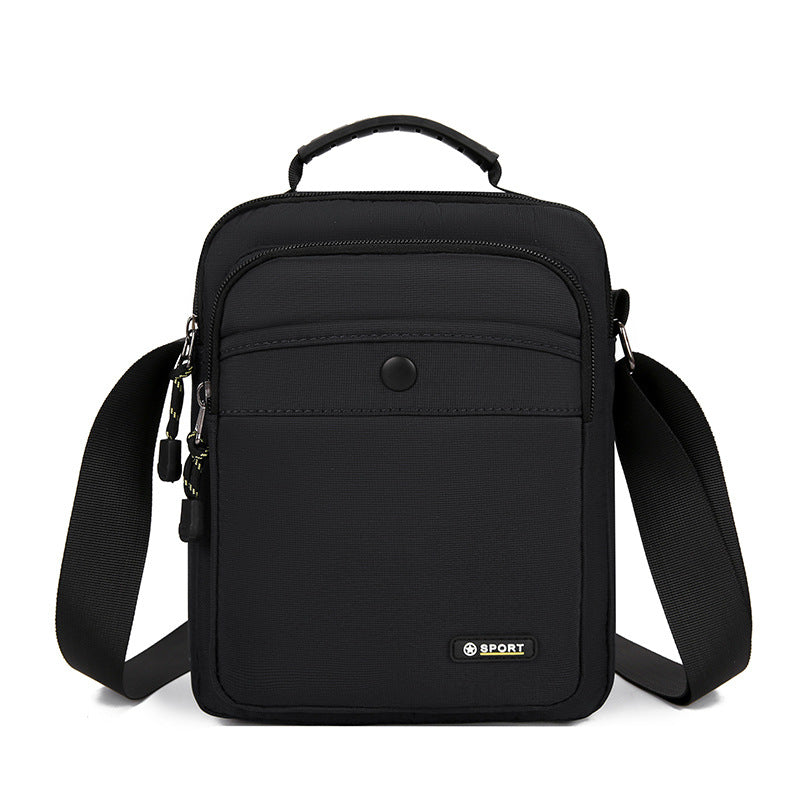 New men's bag business casual men's messenger bag urban simple shoulder handbag multi-layer outdoor small bag
