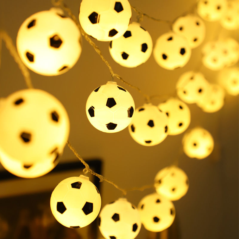 2022 World Cup European Cup Football Party Decorative Lights Douyin Same Lights String Lights LED Dormitory Room Lights