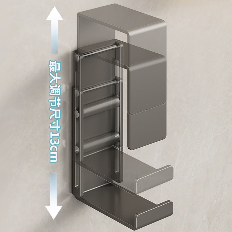 Retractable washbasin storage rack, toilet free punching, bathroom basin hook artifact, wall-mounted washbasin rack