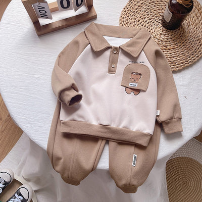 Boys' fall outfit set new kids' autumn/spring fashionable two-piece set boys' autumn casual sports trendy