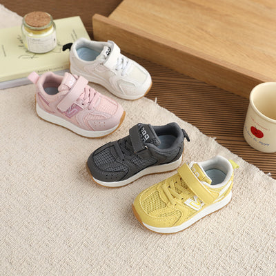 Girls' breathable first walking shoes, new korean style kids' shoes, fashionable casual sports running shoes, boys' crocs