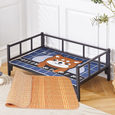Pet iron bed neutral dog house bed off the subway art large, medium and small dogs teddy french fighting all year roundneutral dog house bed frame