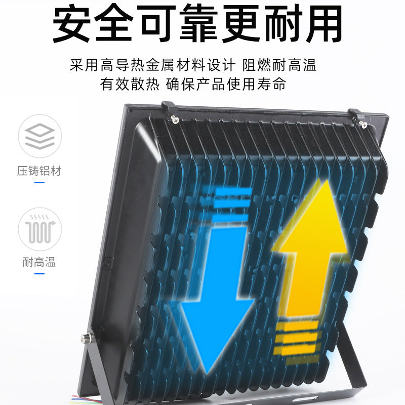 Master Lang led flood light square cob outdoor waterproof super bright construction site lighting searchlight high power floodlight