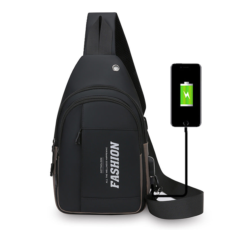 Crossbody bag women's trend fashion fanny pack sports multi-functional breast bag new shoulder student campus small backpack women