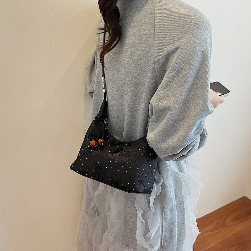 New Chinese style national style portable small bag women's 2025 summer new bento bag design sense personalized commuter messenger bag