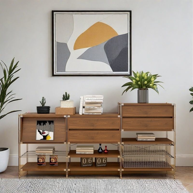 Floor-to-ceiling storage cabinet Antique furniture Sweeping robot Shelf Living room Low cabinet Magazine cabinet Display cabinet