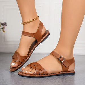 plus size summer new arrivals: fashionable flat shoes, korean style sandals, roman sandals, beach shoes, women's footwear