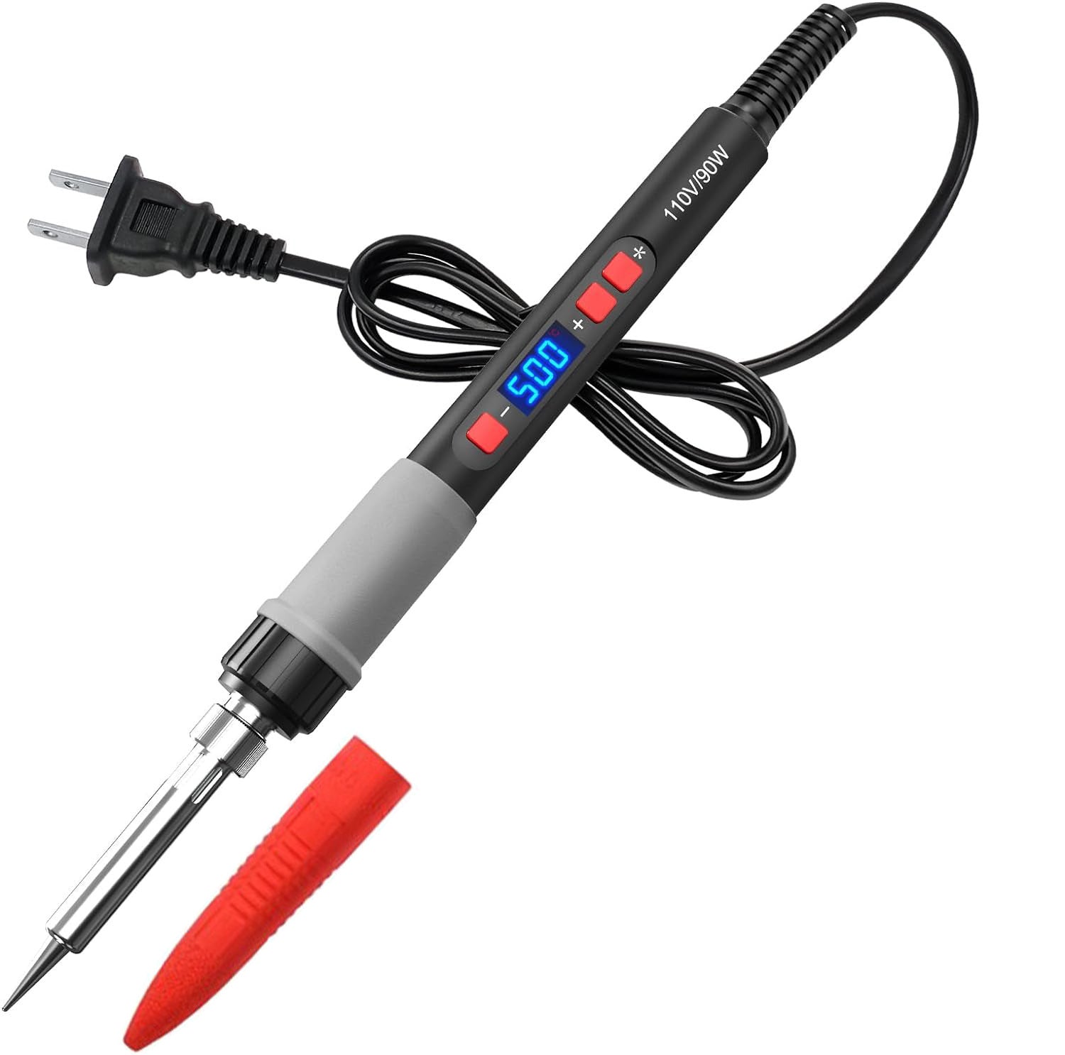 90W electric soldering iron household small repair welding solder gun chrome iron professional grade electric soldering pen soldering lorie artifact
