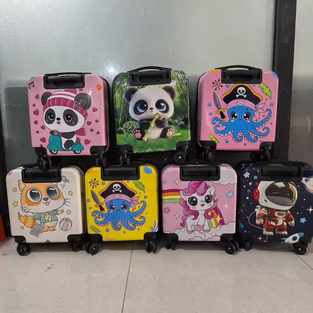 New children's trolley case 18-inch large-capacity universal wheel boarding case cartoon cute suitcase suitcase wholesale