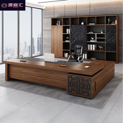 Office desk minimalist modern executive desk new chinese style office furniture manager direct sales light luxury creative table and chair