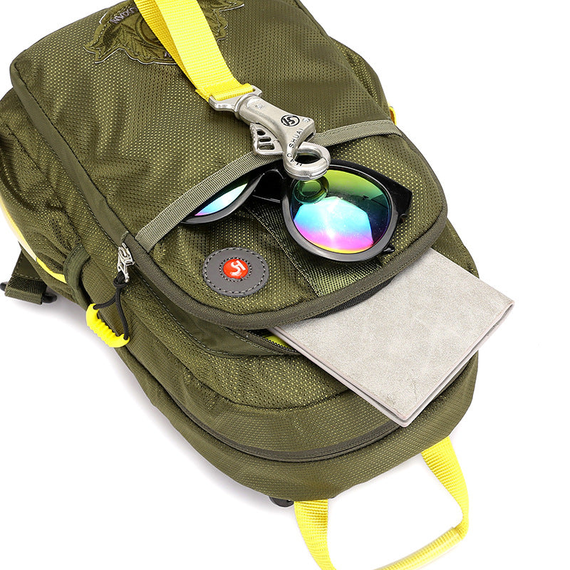 New  messenger bag men's leisure sports lightweight breast bag single shoulder double shoulder dual-purpose nylon backpack factory direct sales