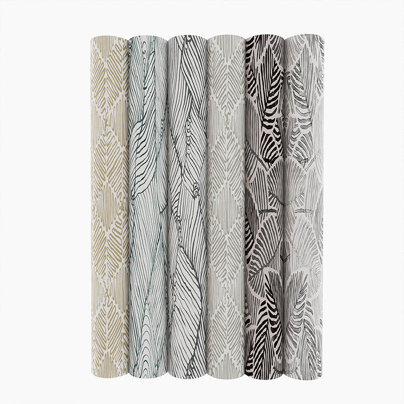 Cross-border fashion personalized brush wallpaper thickened hotel wall decoration wallpaper with glue self-adhesive background wall sticker wholesale