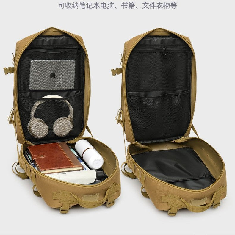 Cross-border camouflage tactical backpack new large-capacity wear-resistant outdoor sports backpack multi-functional camping bag cycling bag