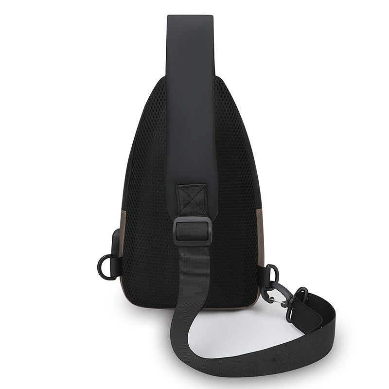 Crossbody bag men's trend versatile fashion fanny pack sports multi-functional breast bag 2025 new shoulder small backpack women