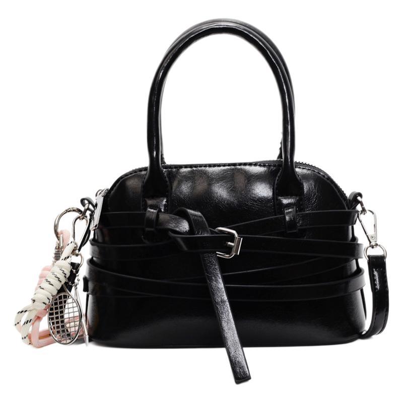 Cross-border handbag women's 2025 new Korean version ins versatile shoulder bag high-end niche design shell bag
