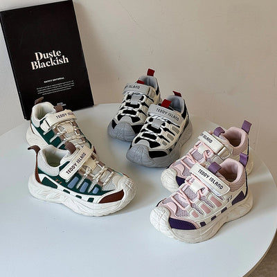 Kids' athletic shoes: spring/autumn new collection - boys' soft-soled running shoes, girls' winter chunky sneakers, non-slip casual shoes