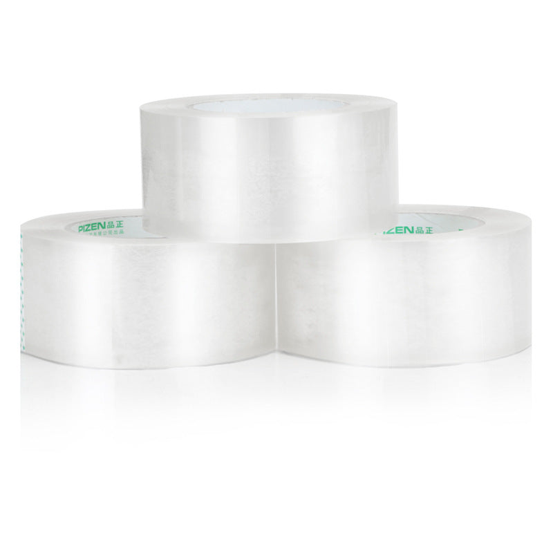 Deli 33196A transparent wide tape express packing tape 6cm large roll sealing tape sealing tape wholesale