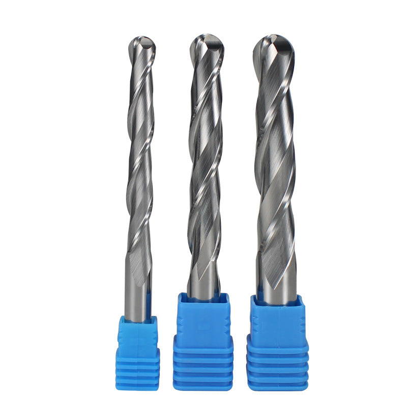 3.175-12Mm double blade spiral ball end milling cutter embossed carving woodworking milling cutter cnc tungsten steel ball end milling cutter