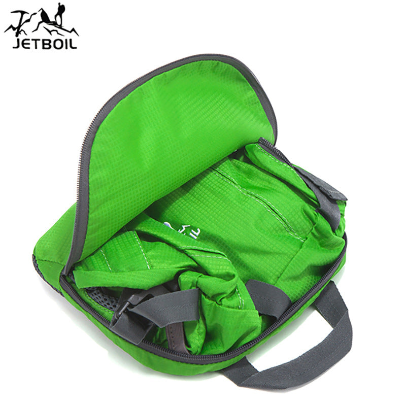 Skin bag foldable nylon travel bag outdoor backpack portable lightweight mountaineering bag advertising gift backpack