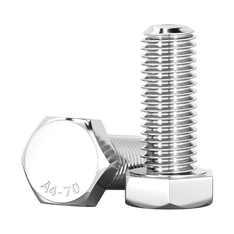 316 stainless steel outer hexagon screw GB30 extended full thread screw bolt Daquan 6 corner head M3M4M18M20