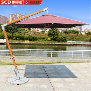Export export model outdoor garden terrace hanging roman umbrella outdoor cafe parasol side column hanging umbrella
