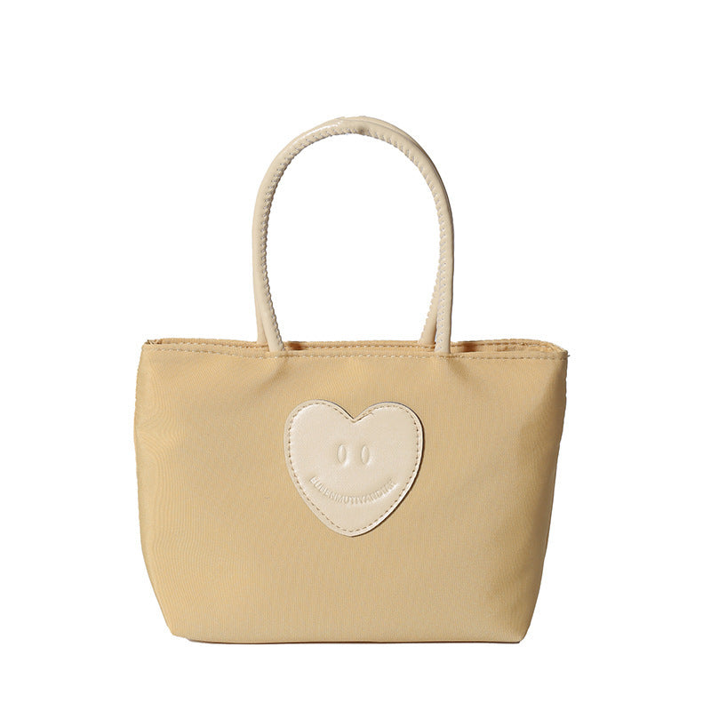 2025 Japanese simple nylon bag mini work small bag cute environmental protection bag student handbag practical mobile phone