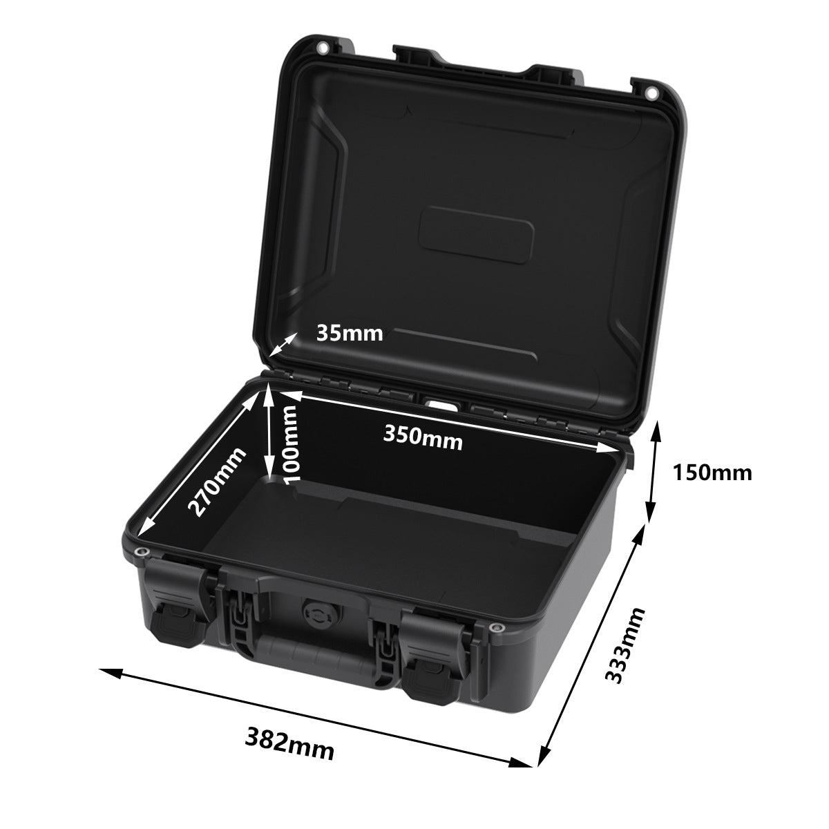 Plastic protective box, toolbox, instrument box, portable plastic toolbox, drop-resistant and durable plastic toolbox.