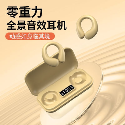 Wireless bluetooth bone conduction ear hook headphones - 2024 long-lasting battery, new open-ear design, universal fit for sports and running