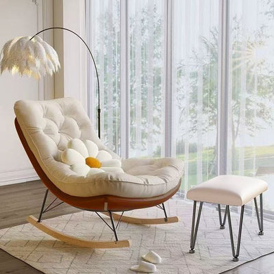 Honeycomb rocking chair scandinavian rocking chair recliner accessible luxury lazy chair for home adult single sofa chair balcony casual chair