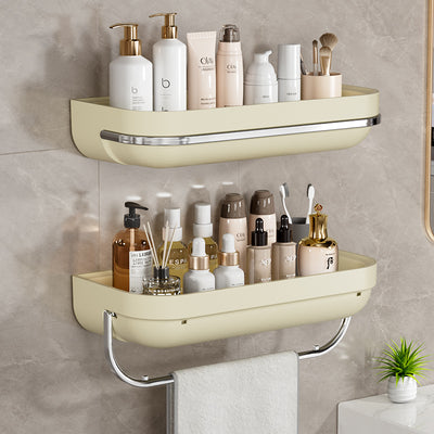 No-drill wall-mounted shelf - bathroom vanity organizer, light luxury storage for washbasin and sink