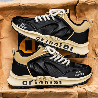 2026 spring new men's fashionable and stylish agnes shoes, height-increasing dad sneakers, trendy online bestseller, casual skate shoes for men