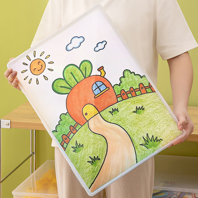 Plastic box with lid Rectangle Lego building block storage Organizing box Children's toys Transparent plastic storage box