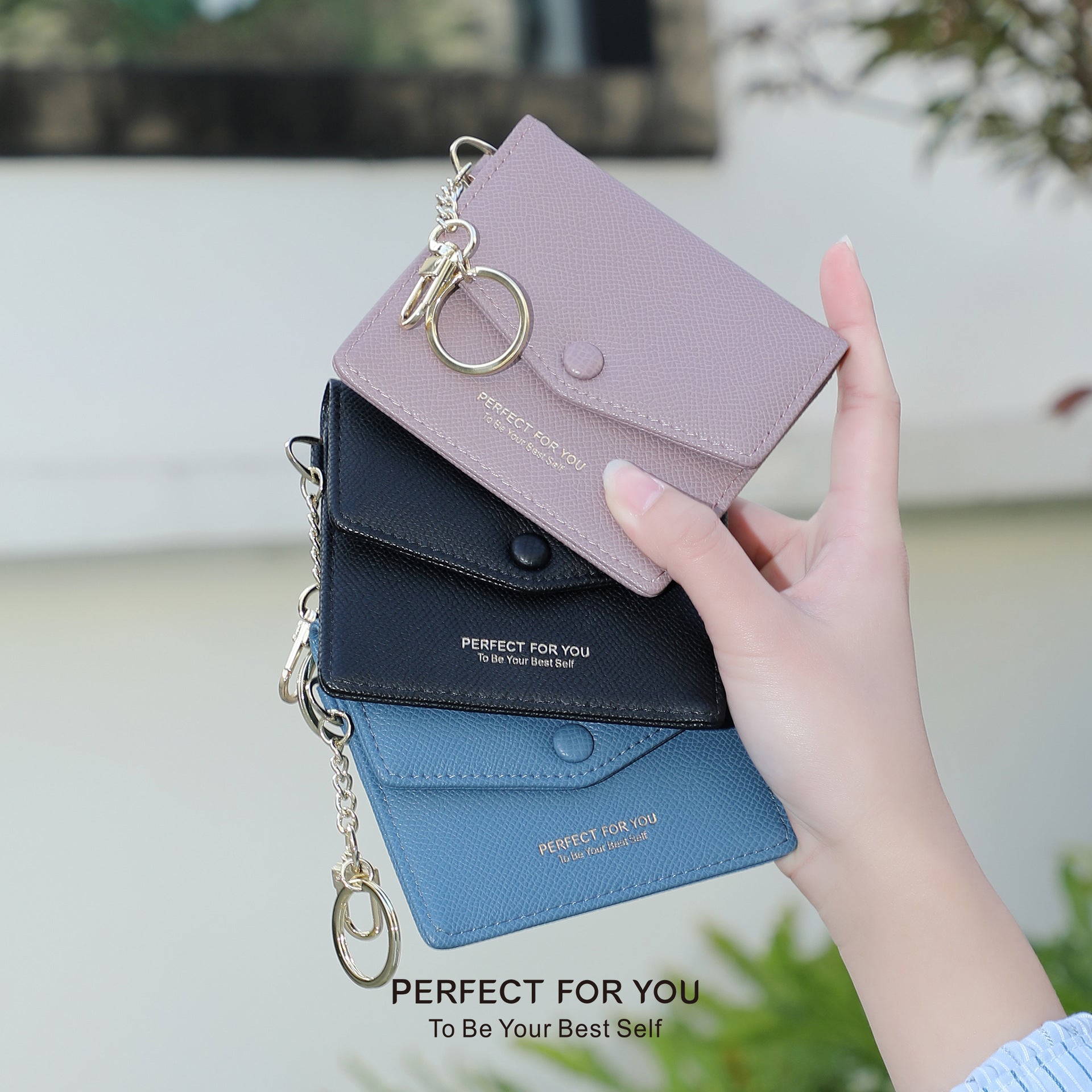 PERFECT FOR YOU New Mini Envelope Change Bag Fashion Multi-card Small Wallet Women's Factory Wholesale