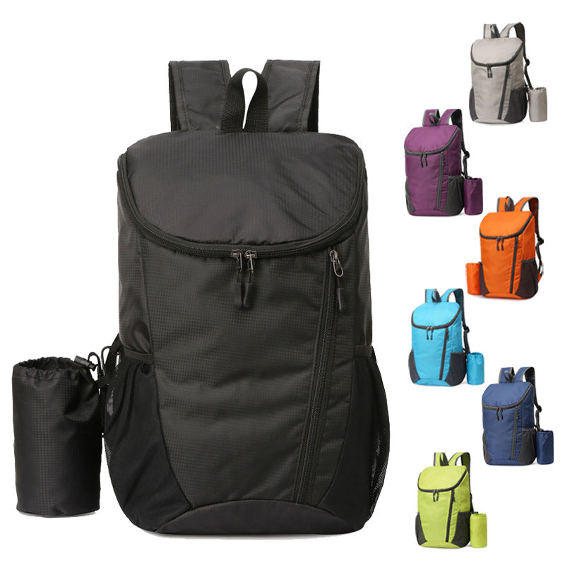 Cross-border new backpack large-capacity folding bag lightweight waterproof outdoor bag travel sports backpack can print logo