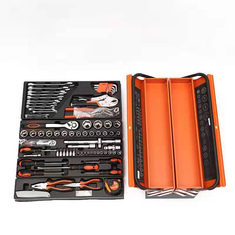 85-Piece set Iron box toolbox set Wrench sleeve tool Multifunctional portable hardware tool set