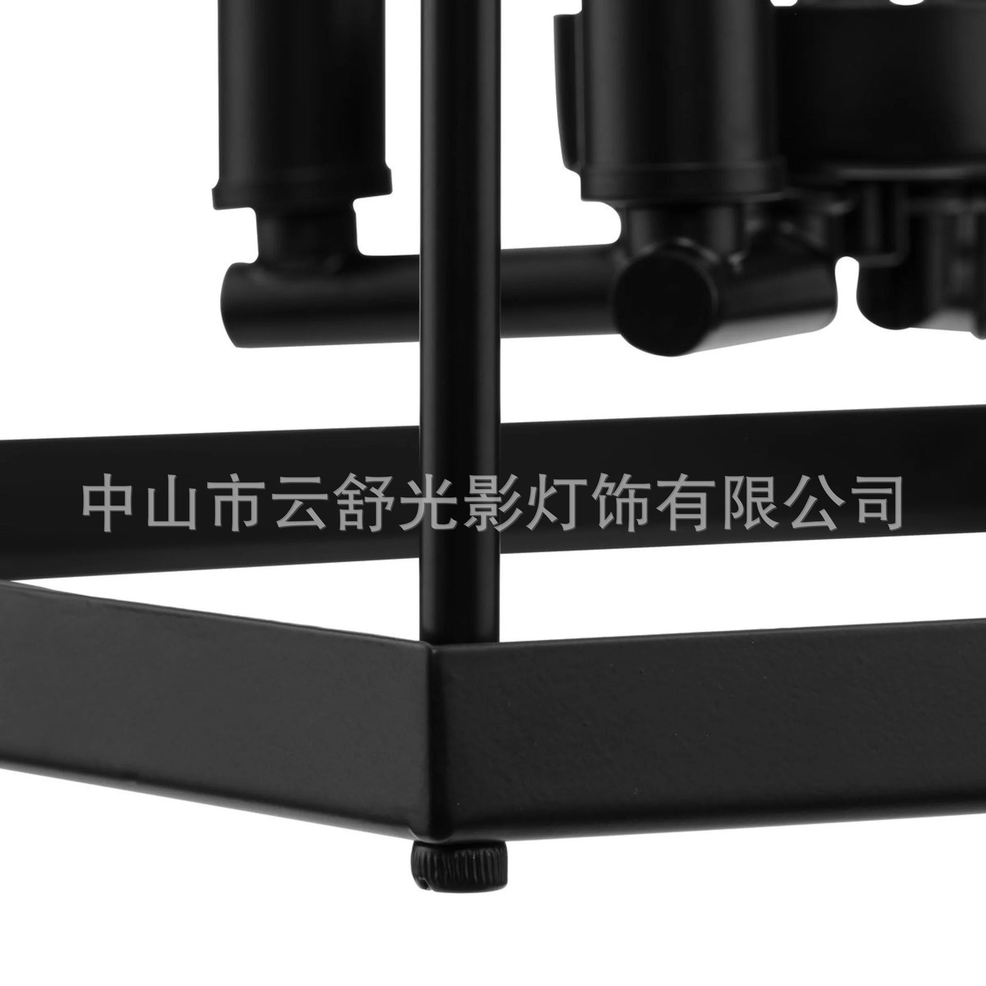 American retro industrial style square birdcage wrought iron glass Nordic creative personality wine bar counter living room dining room chandelier