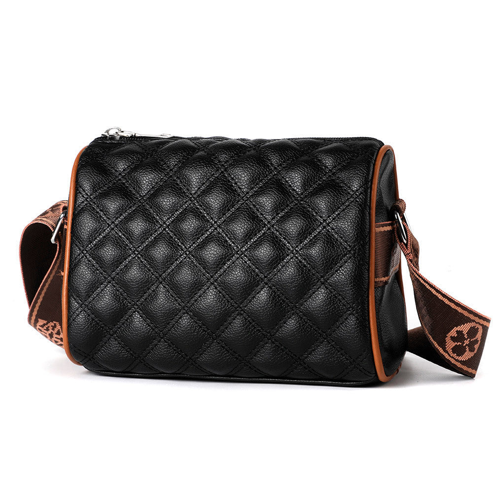 Crossbody bag women's 2024 new summer versatile fashion small bag women's soft leather shoulder bag broadband pillow bag women's bag