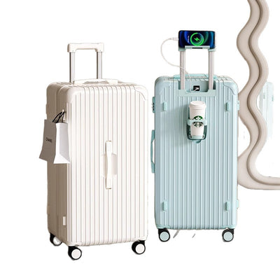 Large capacity luggage suitcase women 2025new arrival student multifunctional thickened trolley case suitcase 28inch men password box