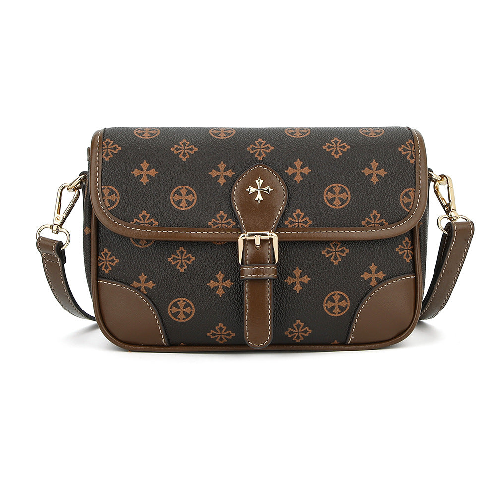 Baellerry's new women's messenger bag  color matching large-capacity shoulder bag versatile printed mobile phone bag tide