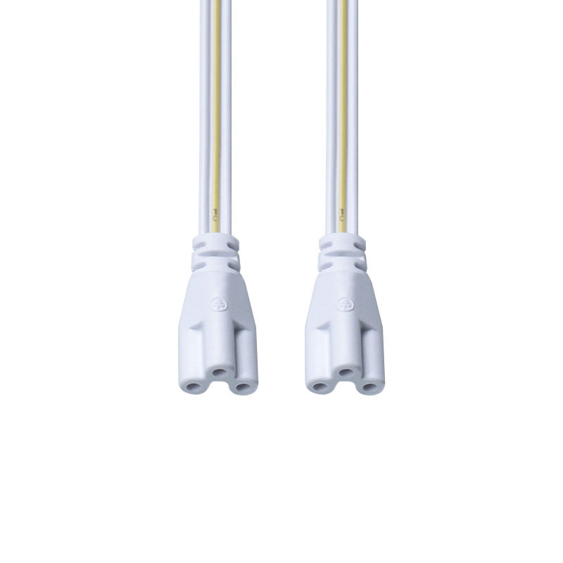Wholesale T5T8 LED lamp bracket plug cable 3 * 0.3mm square fluorescent lamp single head three-core power cord