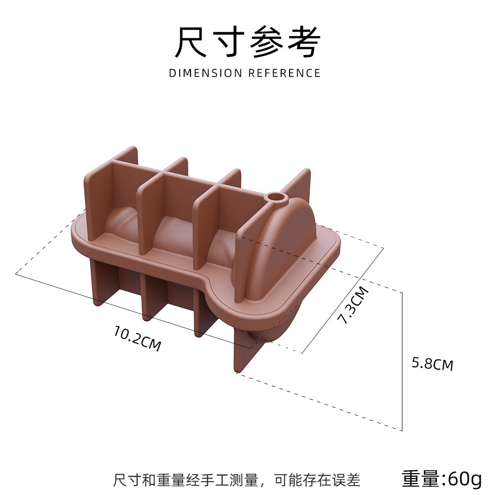 Cross-border explosion spoof creative silicone ice grid with funnel with cover easy demoulding KTV party, ice mold wholesale